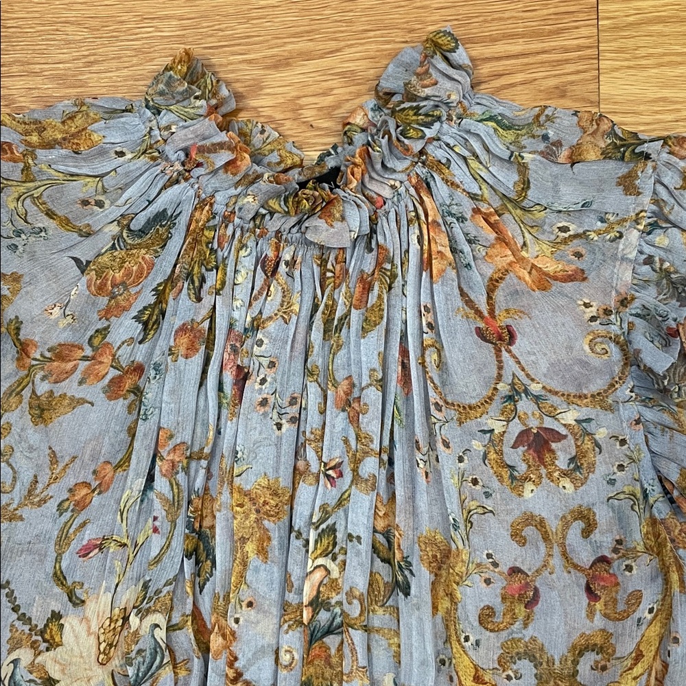 Zimmermann Multicolor Floral Ruffle dress 2